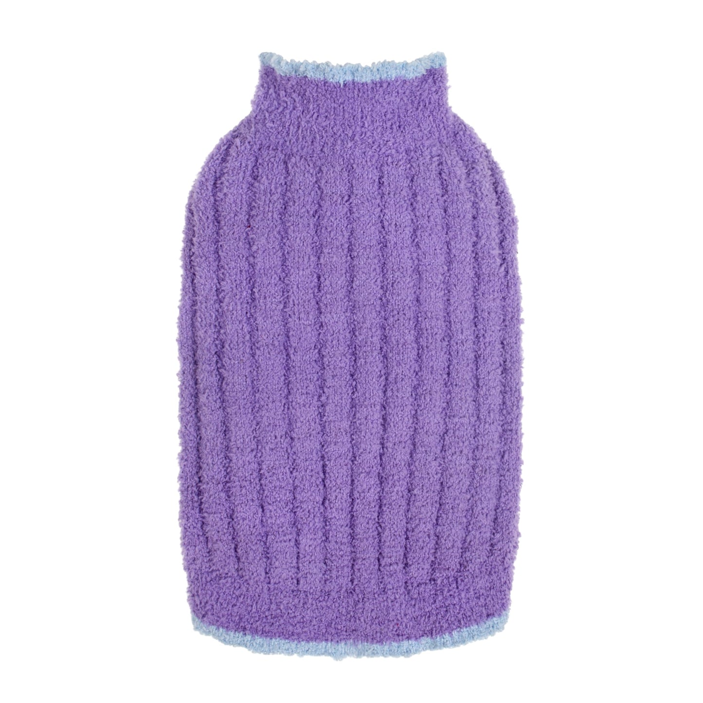 Fitwarm Fuzzy Dog Fleece Sweater Thermal Dog Winter Clothes for Small Dogs Girl Cozy Sweater for Dogs Doggy Pullover Jumper Pet Outfit Periwinkle Purple XL