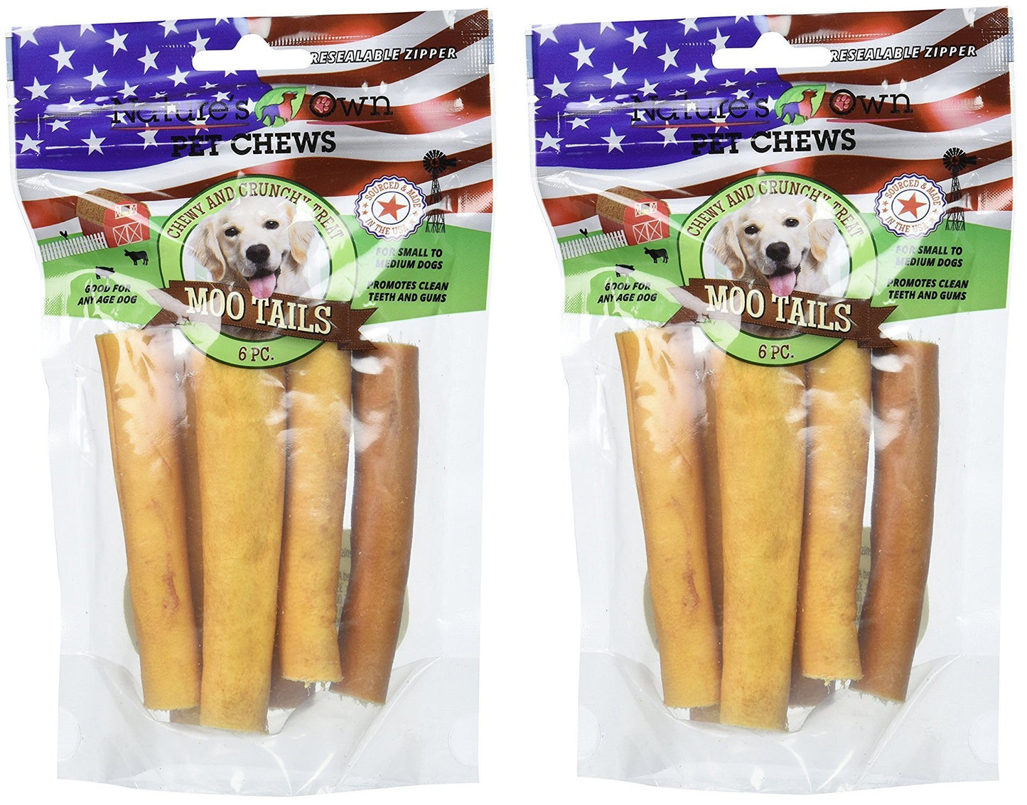 Natures Own (2 Pack) Best Buy Bones Moo Tails Pet Chews