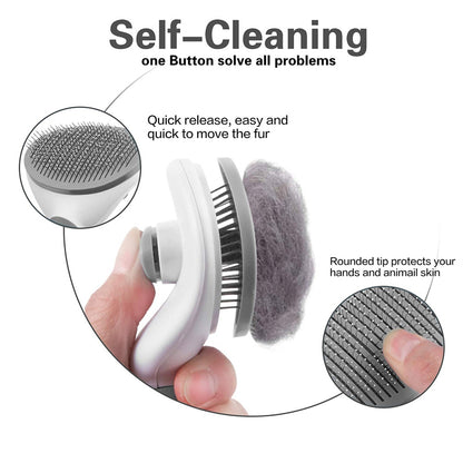 Stainless Steel Pet Comb for Dog and Cat Grooming