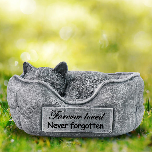 BRYNHILDSANS Cat Memorial Stone Cat Memorial Statue Cat Grave Marker Pet Loss Gifts Pet Memorial Gifts or Pet Outdoor Garden Stone Waterproof and Weatherproof Cat Plaque Personalized Cat Tombstone