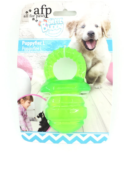 ALL FOR PAWS AFP4217 Puppy Pacifier Little Buddy L Green