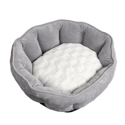 Shell-Shaped Pet Nest for Cozy Comfort