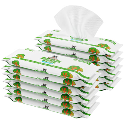 Pogis Dog Grooming Wipes Travel Packs - 240 Dog Wipes for Cleaning and Deodorizing - Hypoallergenic Pet Wipes for Dogs Puppy Wipes - Quick Bath Dog Wipes for Paws Butt & Body - Fragrance Free