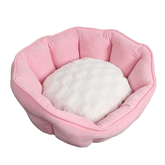 Shell-Shaped Pet Bed for Cozy Comfort