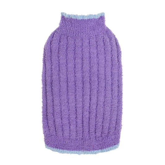 Fitwarm Fuzzy Dog Fleece Sweater Thermal Dog Winter Clothes for Small Dogs Girl Cozy Sweater for Dogs Doggy Pullover Jumper Pet Outfit Periwinkle Purple XL