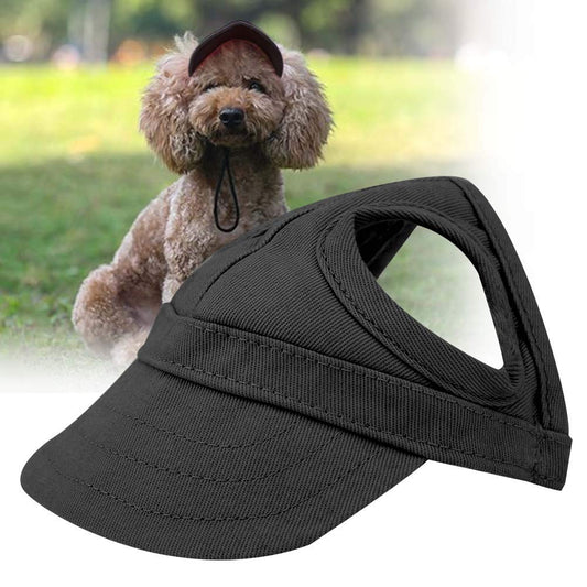 Pet Dog Hat Cat Dog Baseball Pet Sunbonnet with Ear Holes Adjustable Stripe Cute Pet Dog Travel Sport Hat for Spring Summer Hiking Sporting Outdoor Pet Baseball (S)